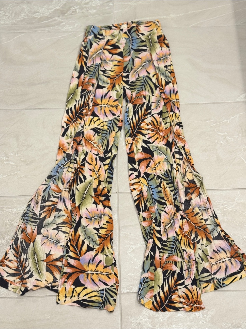 Billabong Wide-Leg Cover-up Pants Flowy Beach Resortwear